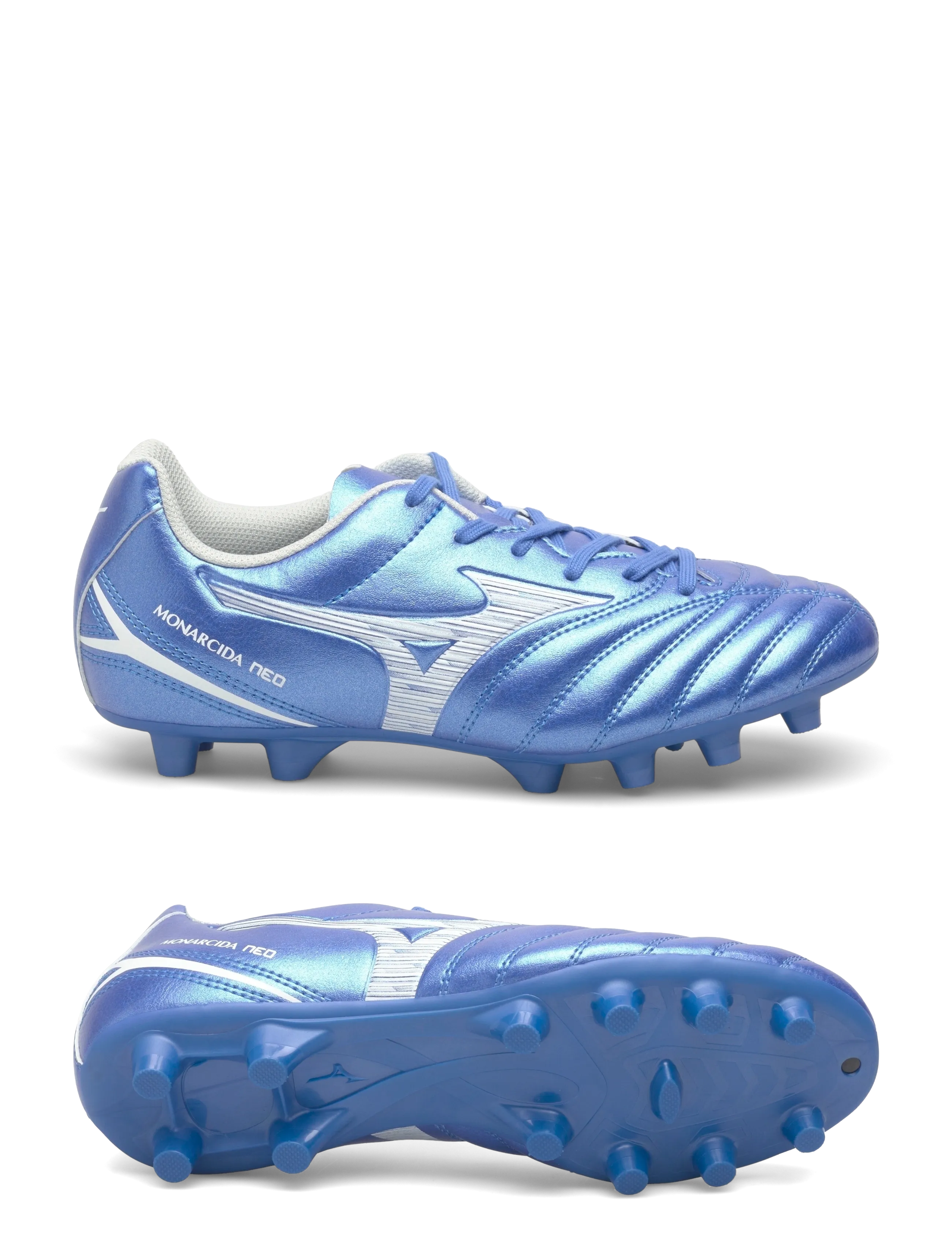 Mizuno MONARCIDA NEO III SELECT Jr(J) - Fodboldstøvler - LASER BLUE/WHITE / blue