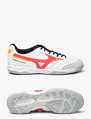 Mizuno - MORELIA SALA CLASSIC IN(U) - buty do sportów halowych - white/radiant red/citrus - 0