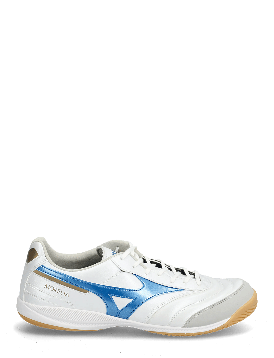 Mizuno - MORELIA SALA PRO IN(U) - uždarų patalpų sporto bateliai - white/laser blue/gold - 1