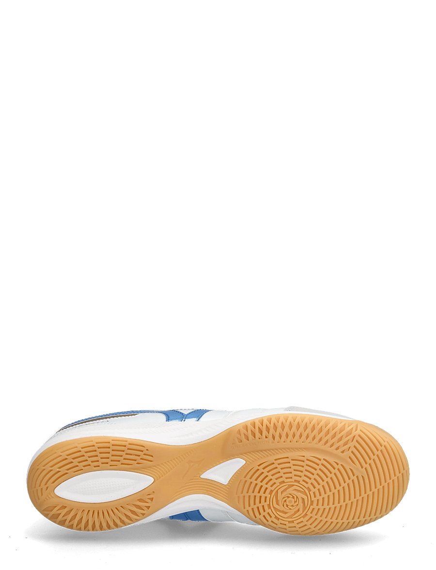 Mizuno - MORELIA SALA PRO IN(U) - uždarų patalpų sporto bateliai - white/laser blue/gold - 4