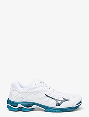Mizuno - WAVE VOLTAGE - training shoes - white/moroccan blue/silver - 1