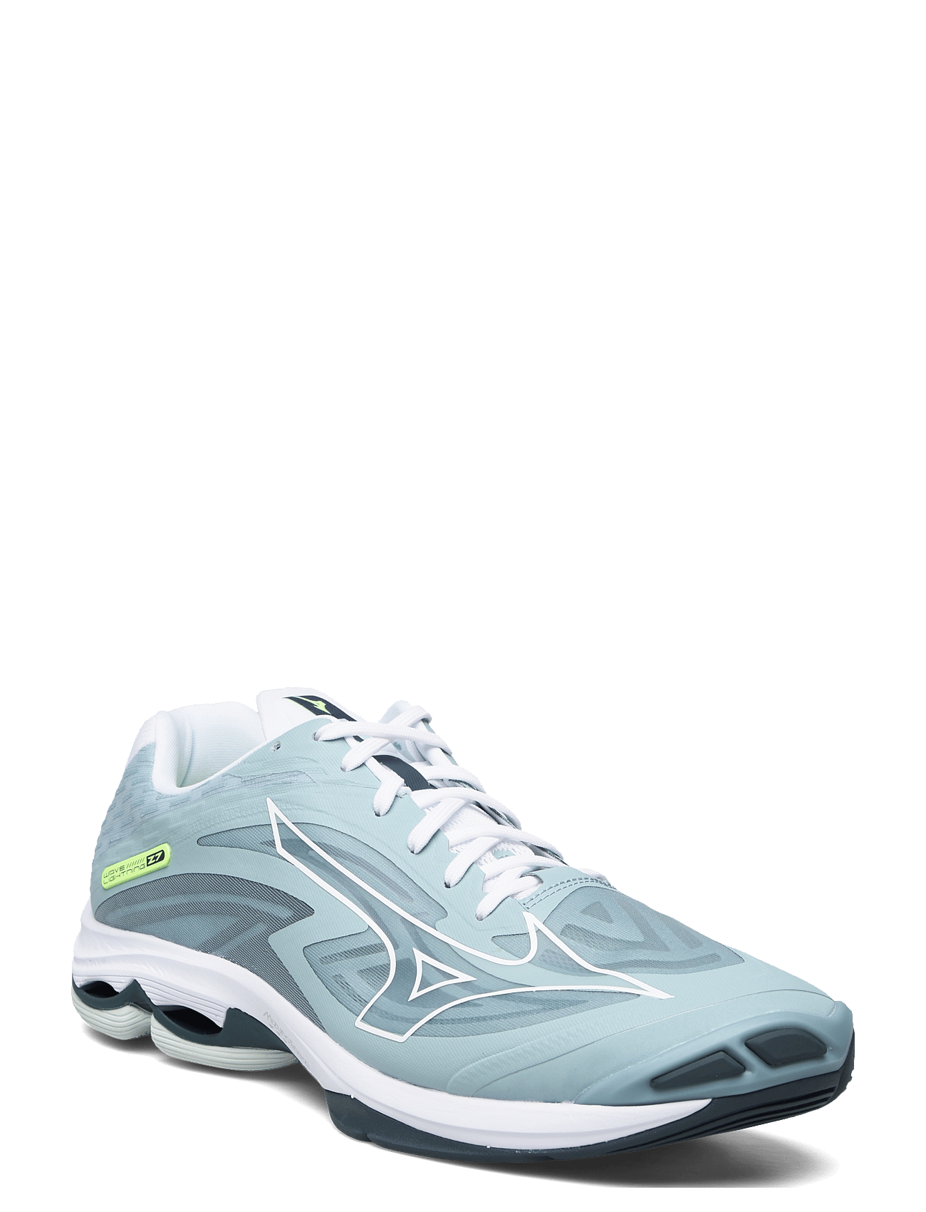 Mizuno - WAVE LIGHTNING Z7 - indoor sports shoes - stoneblue/wht/neolime - 0