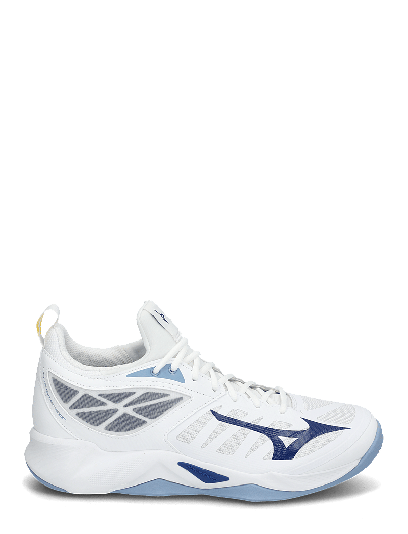 Mizuno - WAVE DIMENSION(U) - inomhusskor - white/bellwether blue/bel air blue - 1