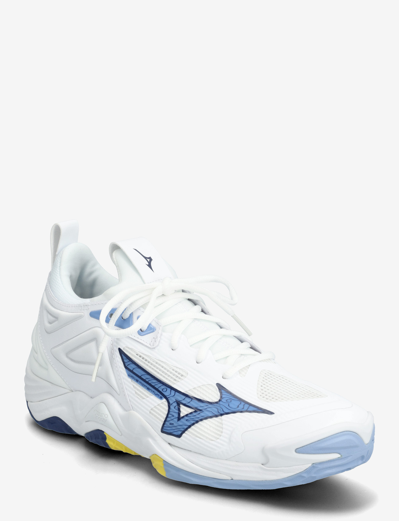 Mizuno - WAVE MOMENTUM 3(U) - indendørs sportssko - white/bellwether blue/bel air blue - 0