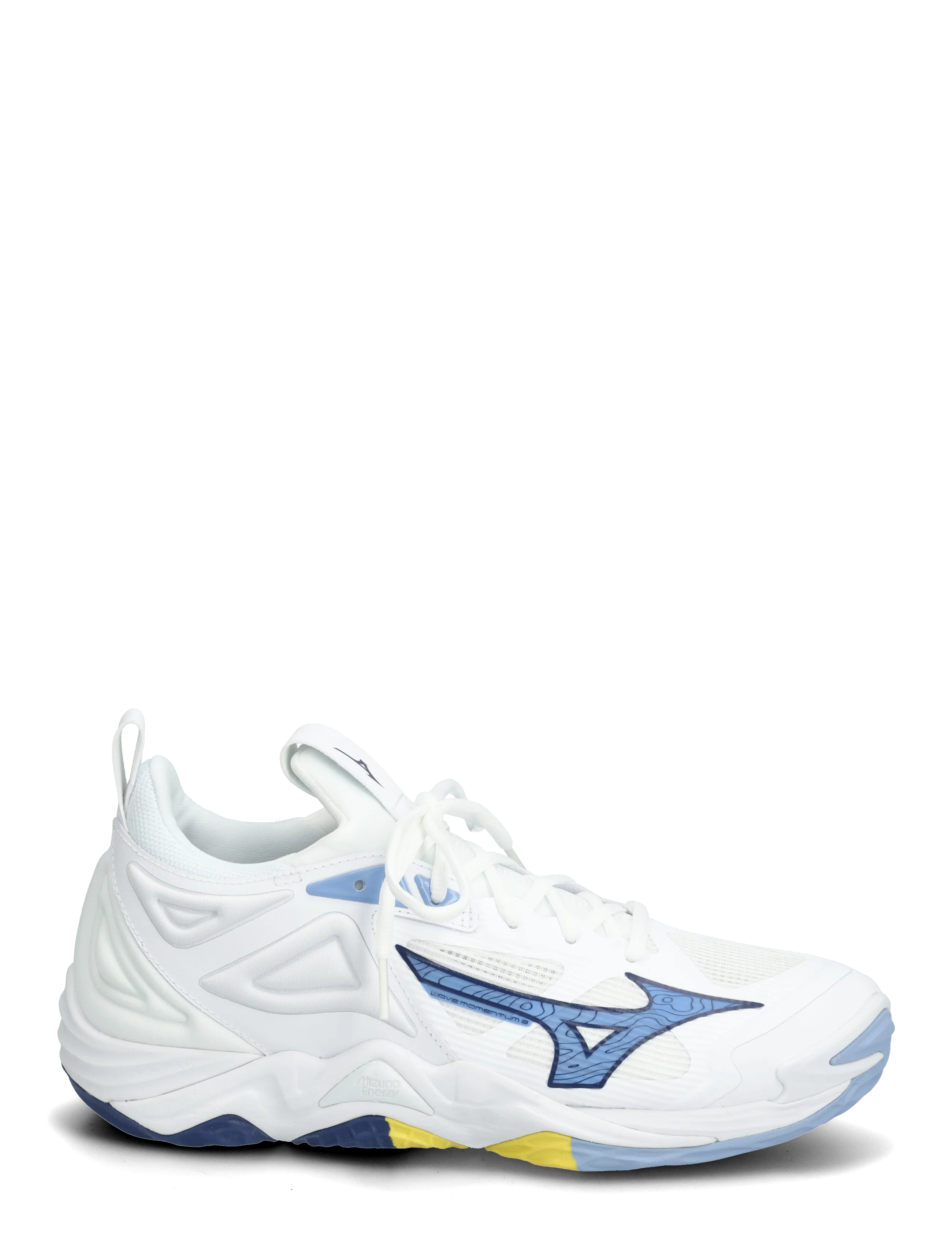 Mizuno - WAVE MOMENTUM 3(U) - iekštelpu sporta apavi - white/bellwether blue/bel air blue - 1
