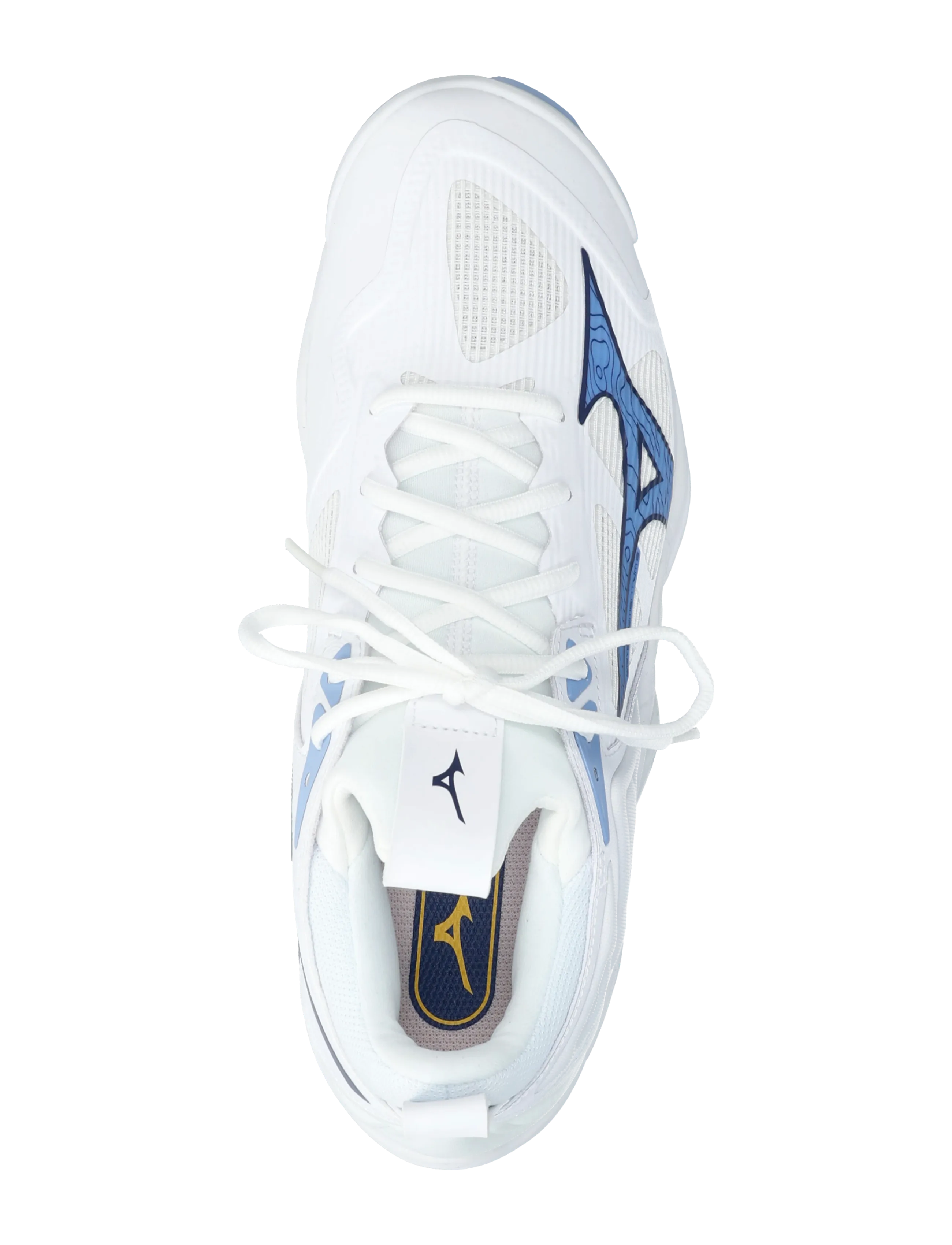 Mizuno - WAVE MOMENTUM 3(U) - iekštelpu sporta apavi - white/bellwether blue/bel air blue - 3