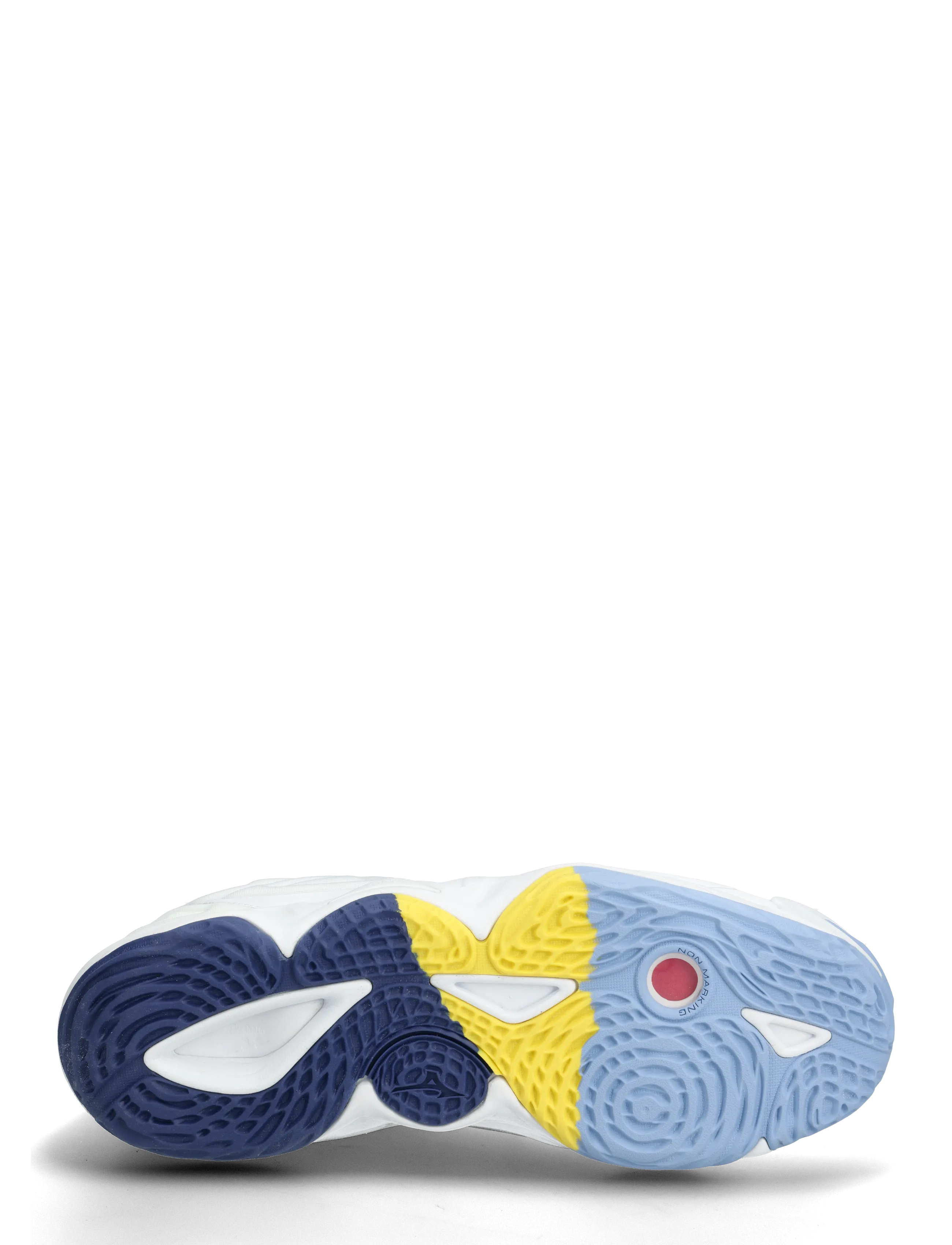 Mizuno - WAVE MOMENTUM 3(U) - iekštelpu sporta apavi - white/bellwether blue/bel air blue - 4