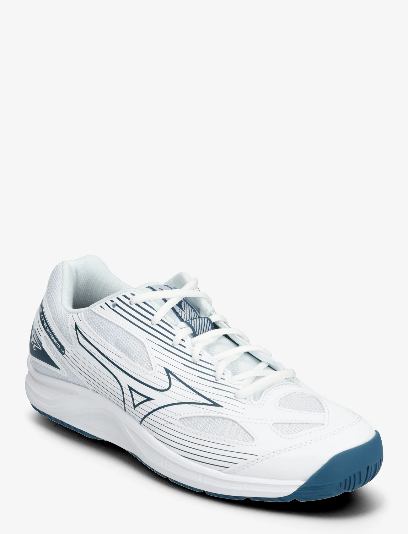 Mizuno - CYCLONE SPEED 4(U) - indoor sports shoes - white/moroccan blue/silver - 0