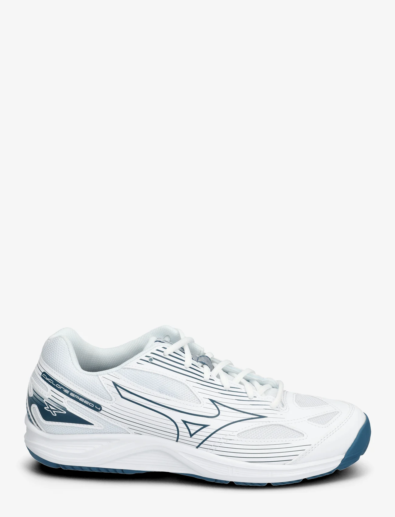 Mizuno - CYCLONE SPEED 4(U) - indoor sports shoes - white/moroccan blue/silver - 1