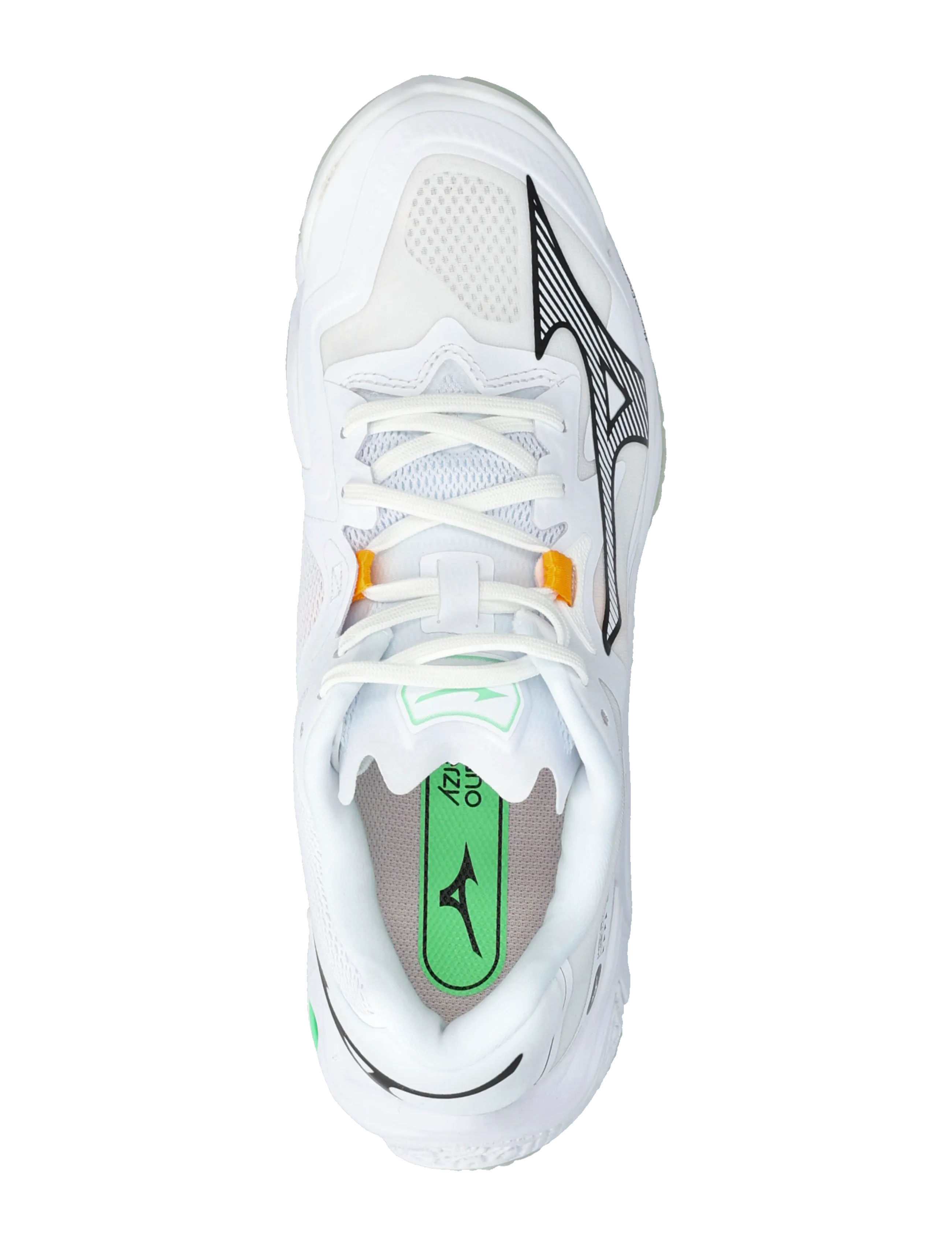 Mizuno - WAVE LIGHTNING Z8(U) - indoor sports shoes - white/black/frozen emerald - 3
