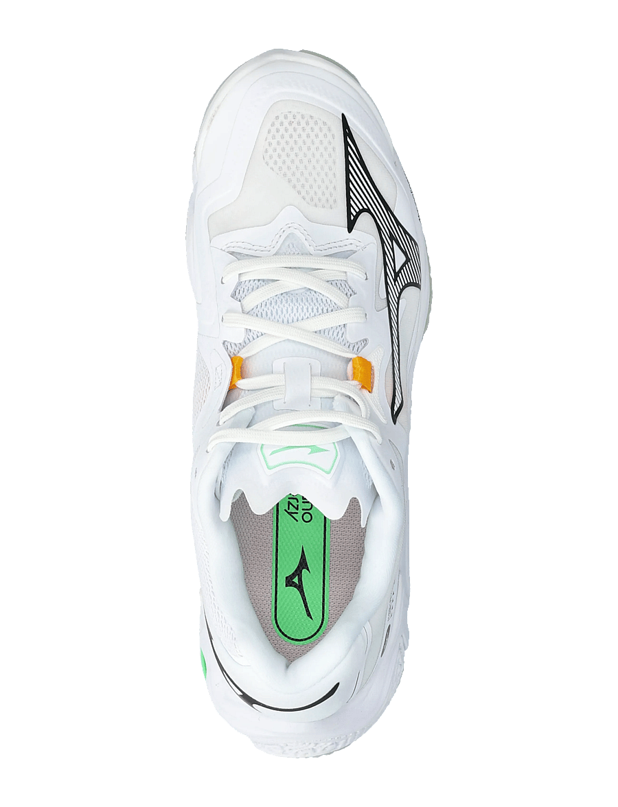 Mizuno - WAVE LIGHTNING Z8(U) - indoor-sportschuhe - white/black/frozen emerald - 3