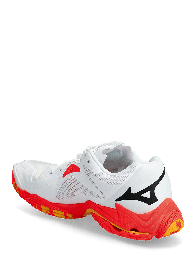 Mizuno - WAVE LIGHTNING Z8(U) - sisäpelikengät - white/fiery coral 2/citrus - 3