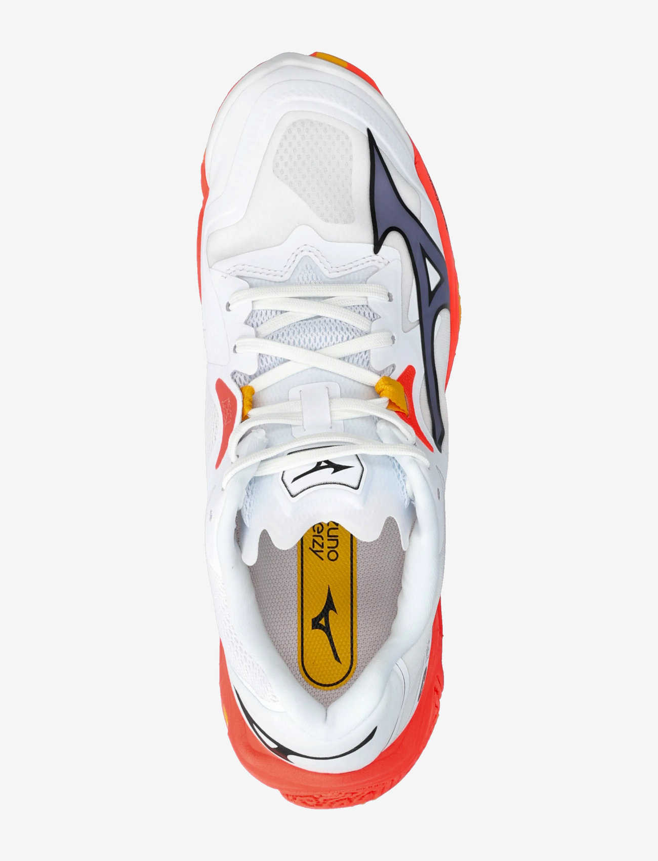 Mizuno - WAVE LIGHTNING Z8(U) - sisäpelikengät - white/fiery coral 2/citrus - 4