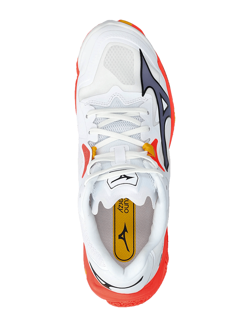 Mizuno - WAVE LIGHTNING Z8(U) - sisäpelikengät - white/fiery coral 2/citrus - 4