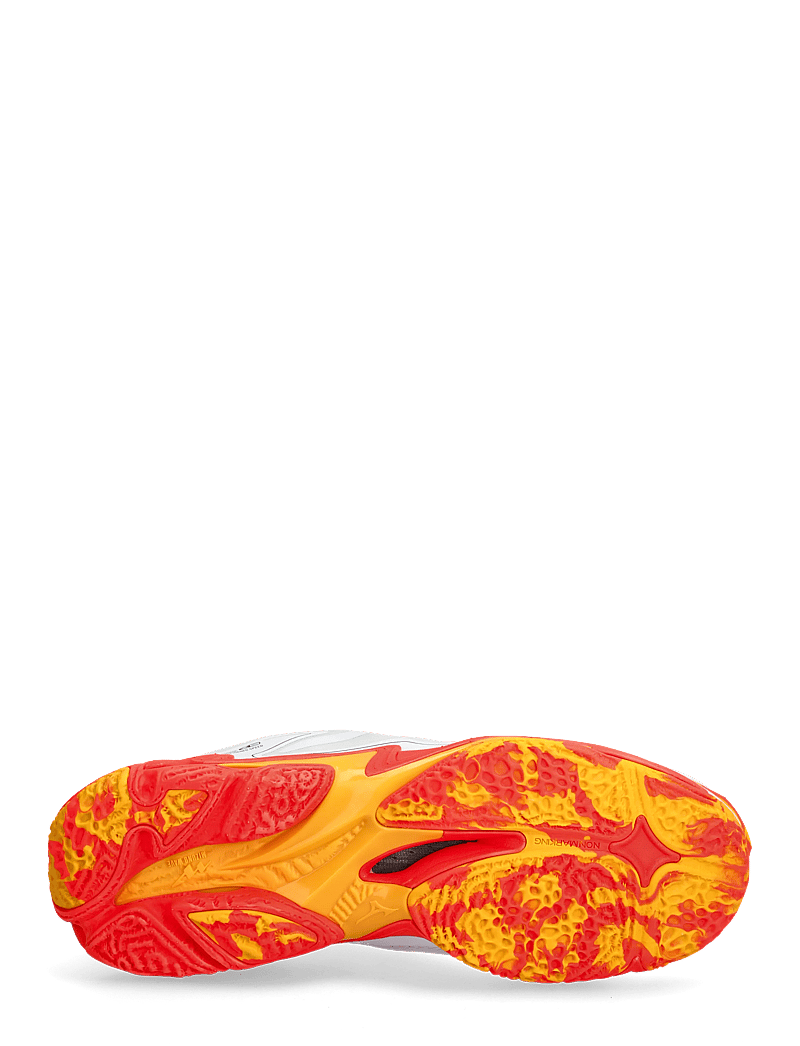 Mizuno - WAVE LIGHTNING Z8(U) - sisäpelikengät - white/fiery coral 2/citrus - 5