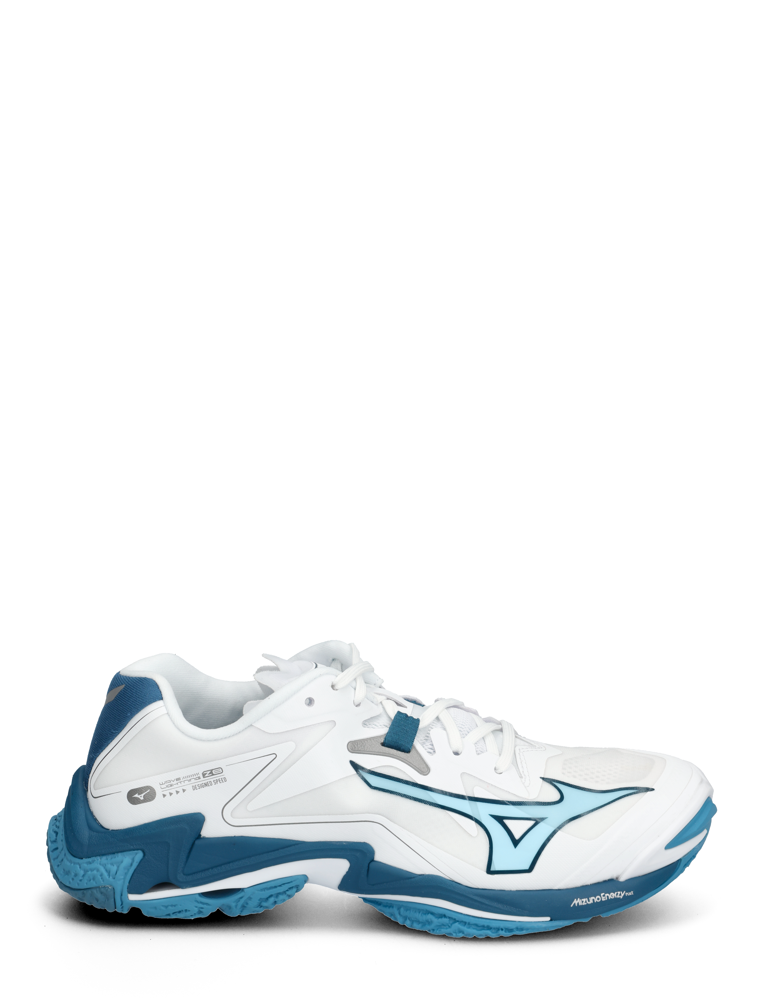 Mizuno - WAVE LIGHTNING Z8(U) - indoor sports shoes - white/moroccan blue/silver - 2