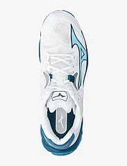 Mizuno - WAVE LIGHTNING Z8(U) - indoor sports shoes - white/moroccan blue/silver - 3