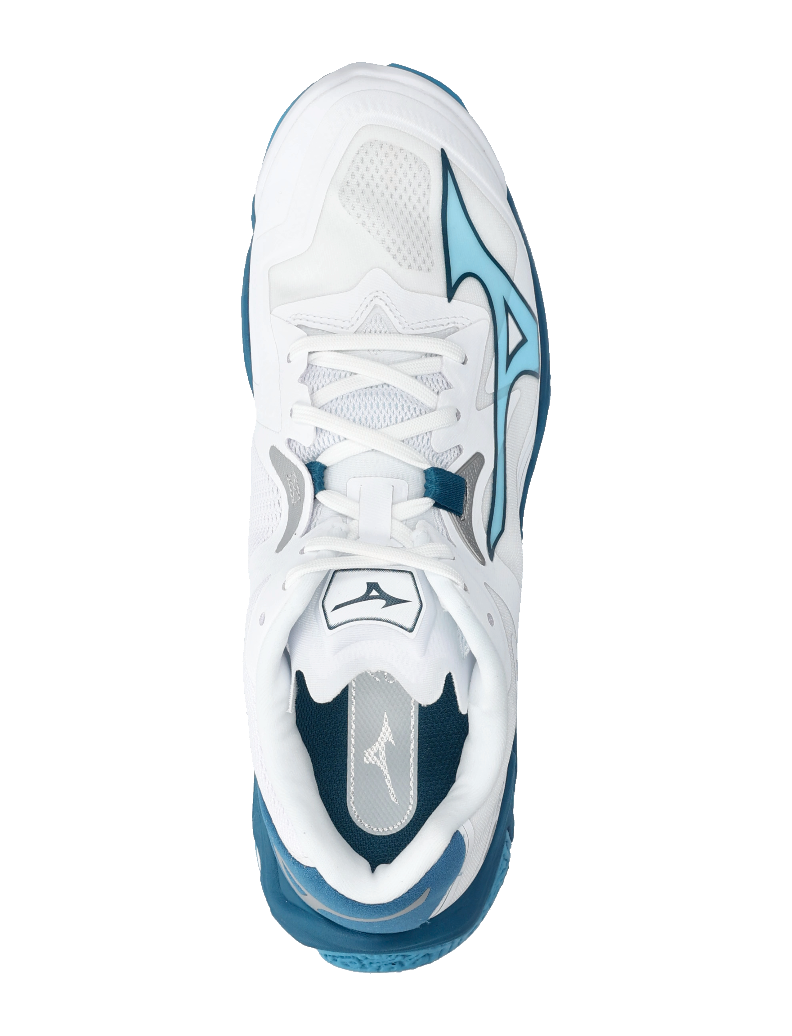 Mizuno - WAVE LIGHTNING Z8(U) - indoor sports shoes - white/moroccan blue/silver - 4