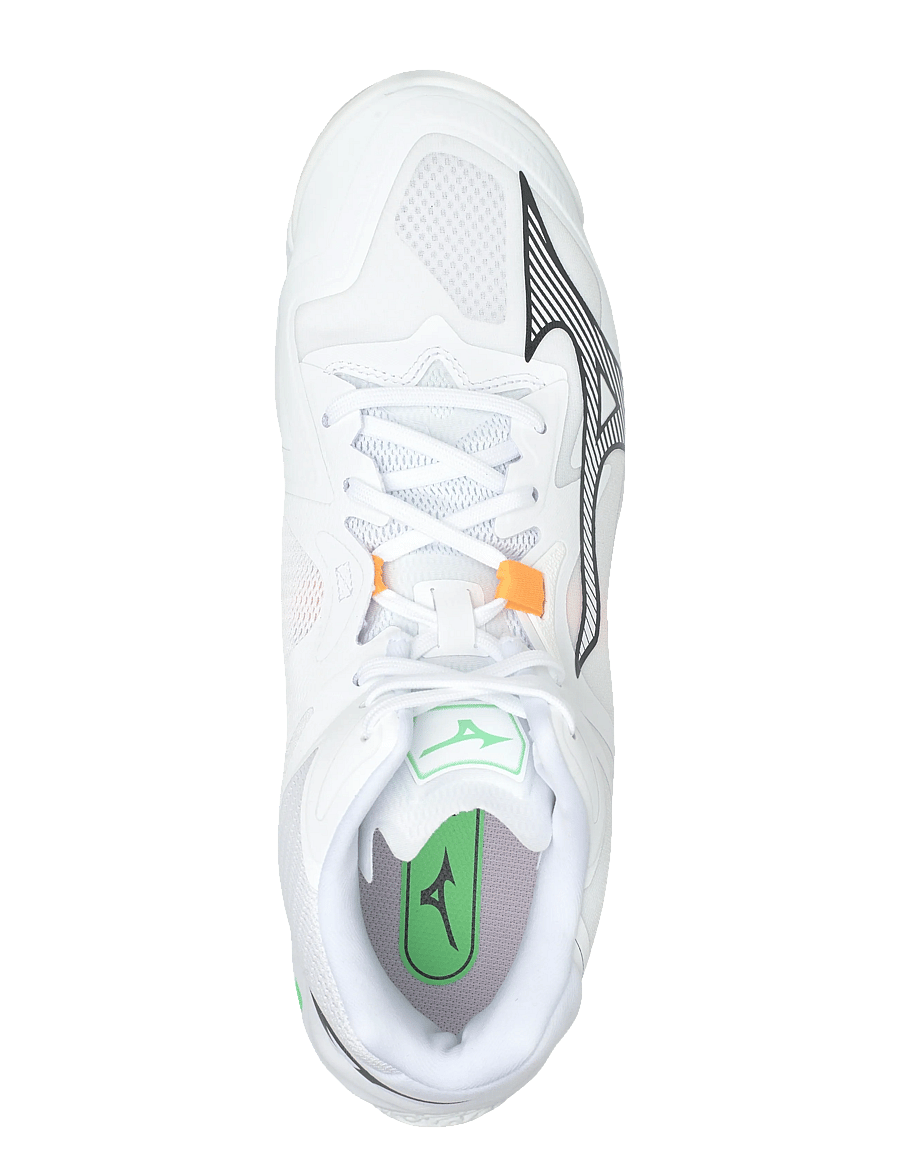 Mizuno - WAVE LIGHTNING Z8 MID(U) - indoor-sportschuhe - white/black/frozen emerald - 3