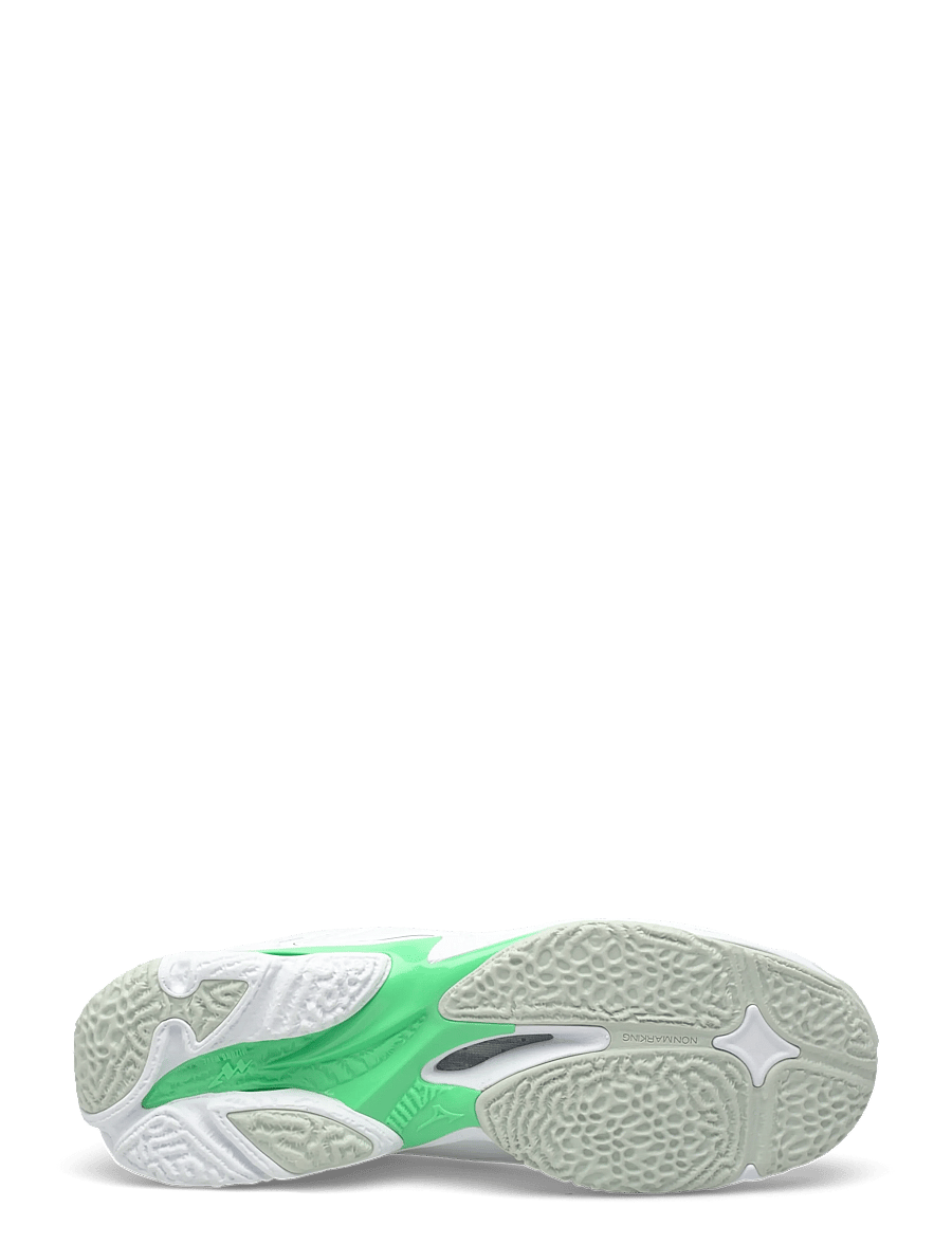 Mizuno - WAVE LIGHTNING Z8 MID(U) - indoor-sportschuhe - white/black/frozen emerald - 4