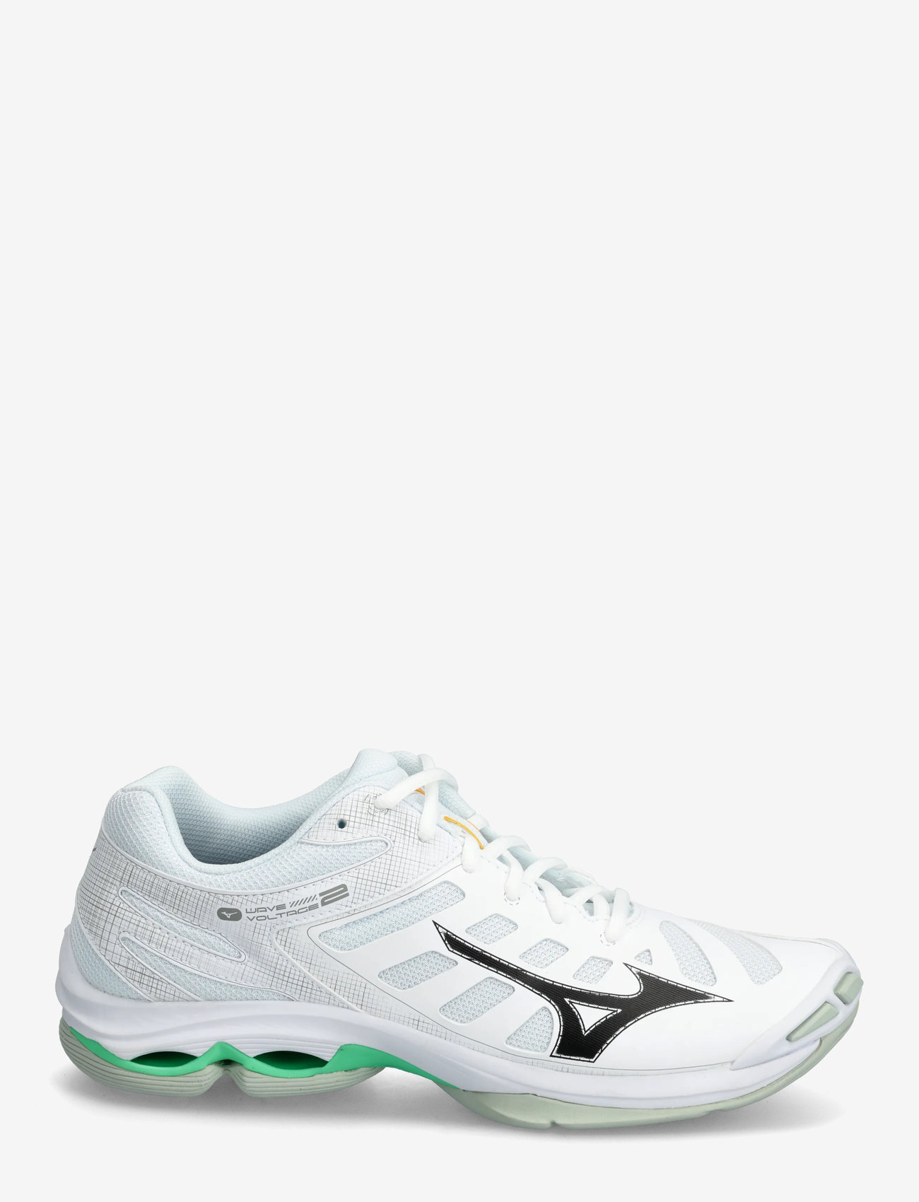 Mizuno - WAVE VOLTAGE 2 - indendørs sportssko - white/black/frozen emerald - 1