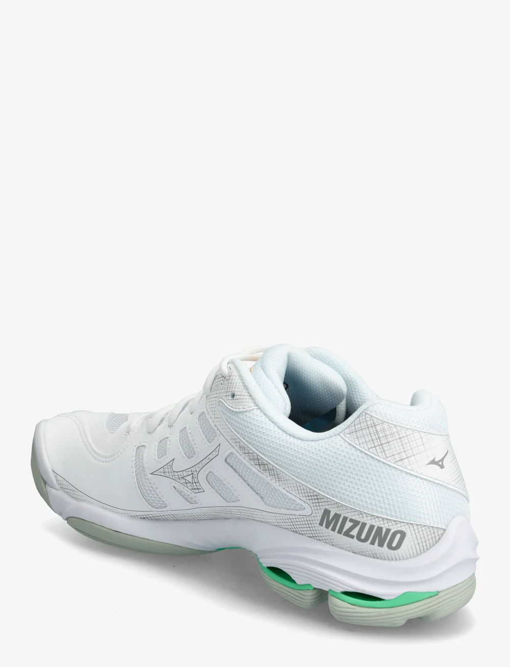 Mizuno - WAVE VOLTAGE 2(U) - iekštelpu sporta apavi - white/black/frozen emerald - 2