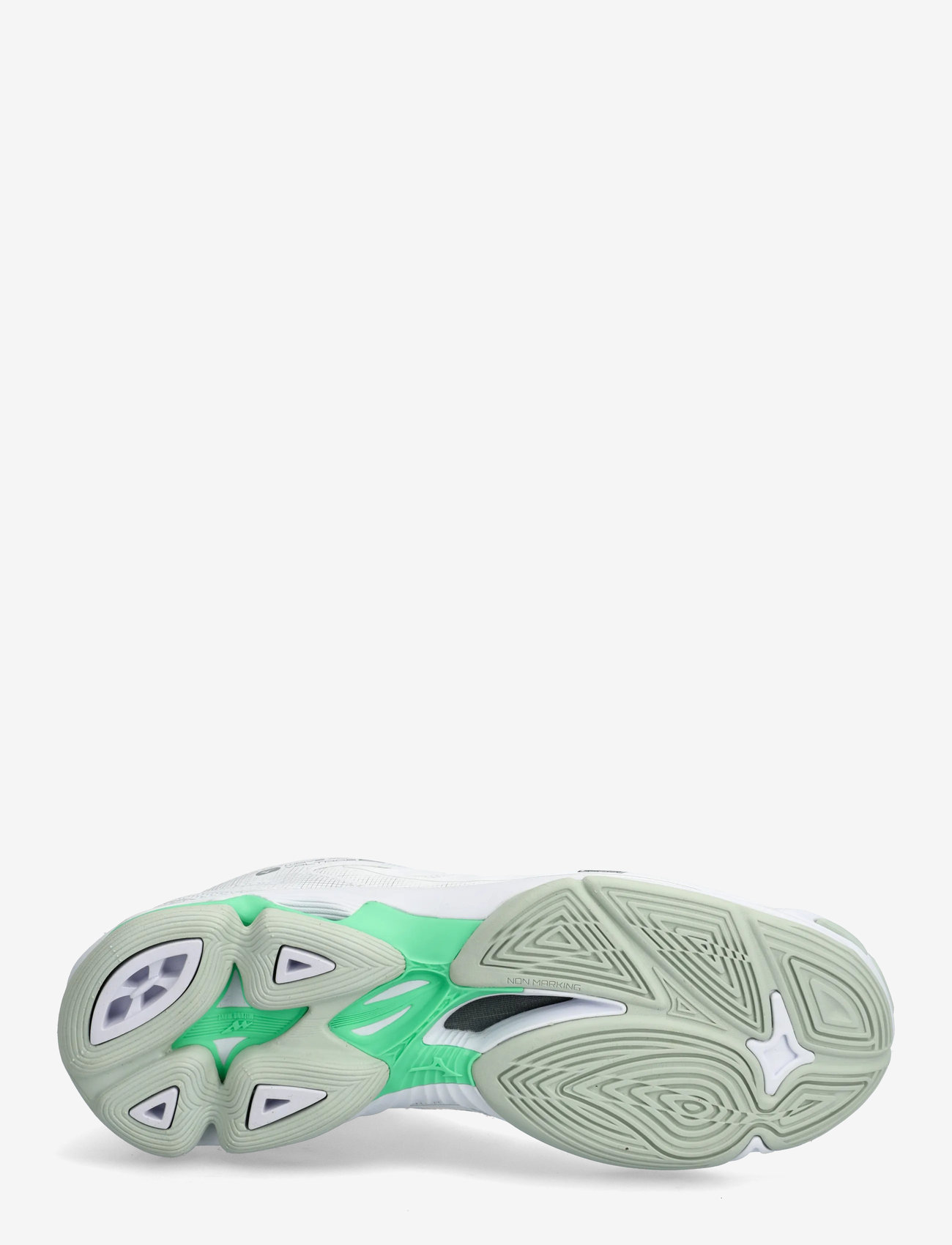 Mizuno - WAVE VOLTAGE 2 - indendørs sportssko - white/black/frozen emerald - 4