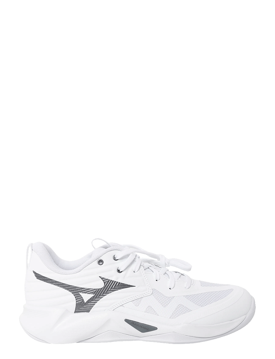 Mizuno - WAVE MOMENTUM PRO(U) - inomhusskor - white/metallic gray/black - 2