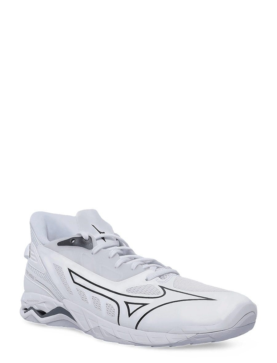 Mizuno - WAVE LIGHTNING ELITE(U) - siseruumide spordijalatsid - white/ultimate gray/black - 0