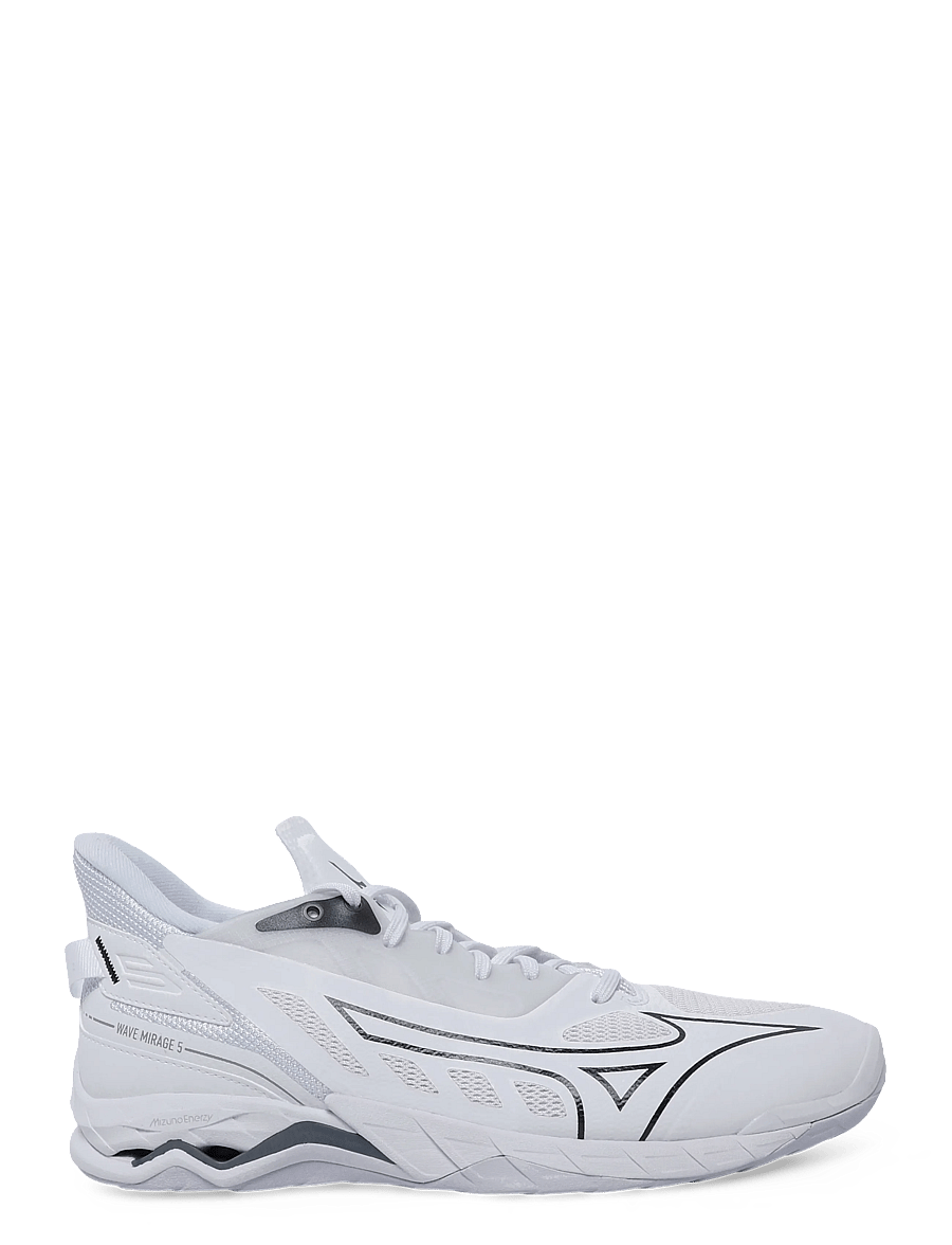 Mizuno - WAVE LIGHTNING ELITE(U) - siseruumide spordijalatsid - white/ultimate gray/black - 2