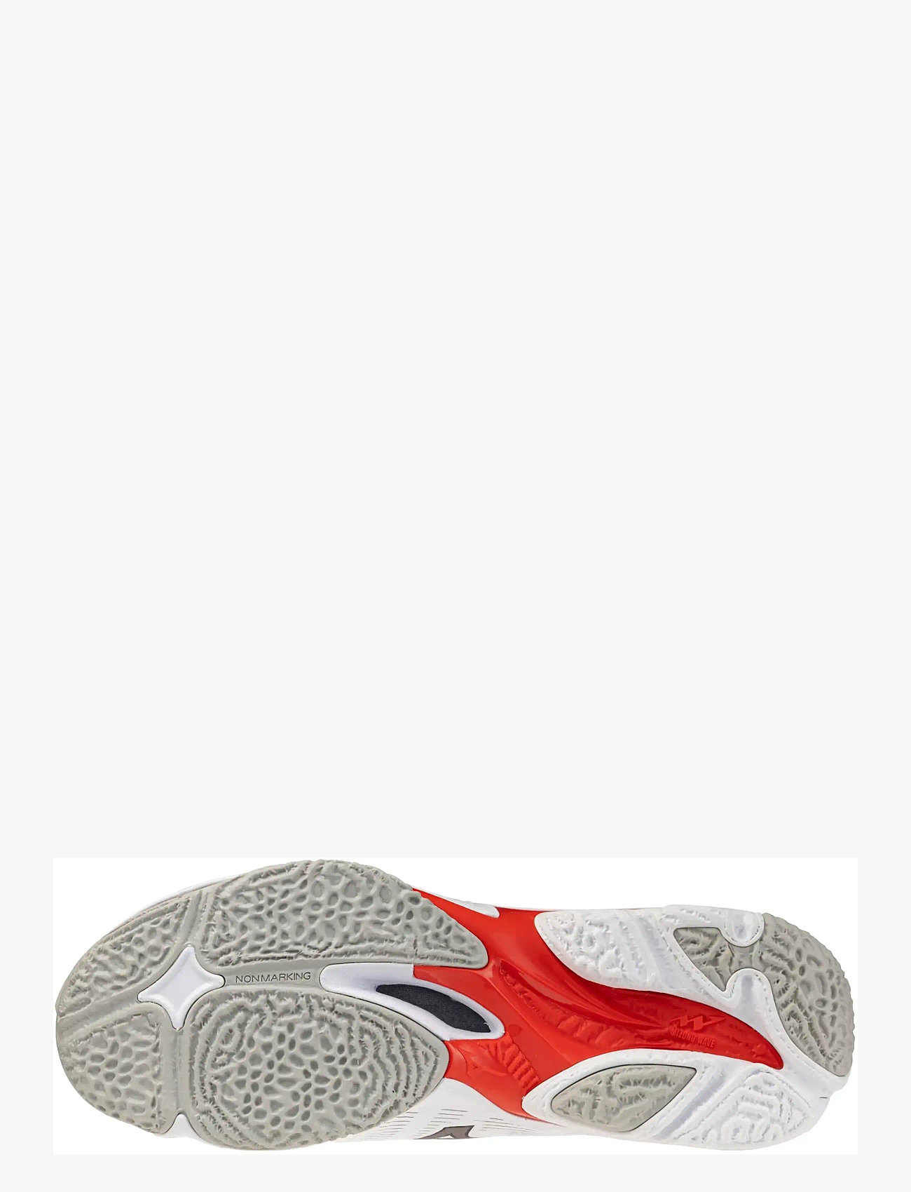 Mizuno - WAVE LIGHTNING ELITE(U) - inomhusskor - white/black/fiery red - 2
