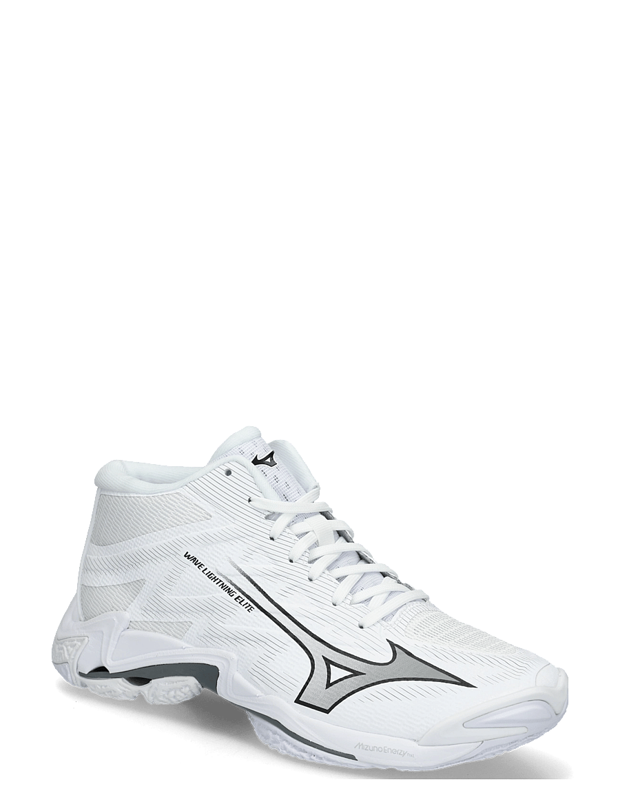 Mizuno - WAVE LIGHTNING ELITE MID(U) - indendørs sportssko - white/ultimate gray/black - 0
