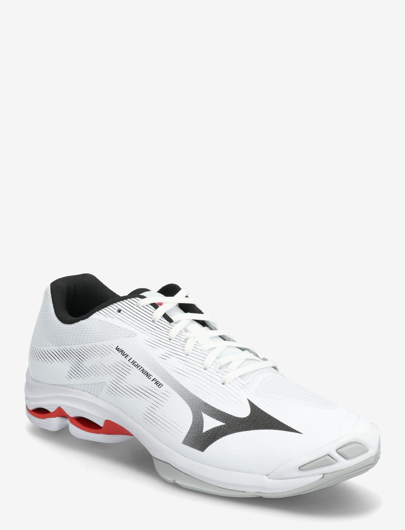 Mizuno - WAVE LIGHTNING PRO(U) - siseruumide spordijalatsid - white/black/fiery red - 0