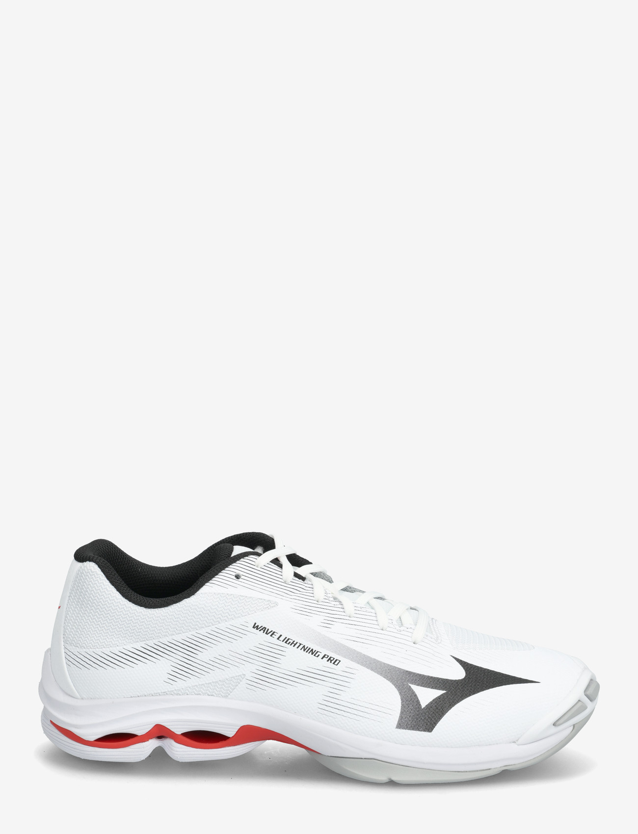 Mizuno - WAVE LIGHTNING PRO(U) - siseruumide spordijalatsid - white/black/fiery red - 1