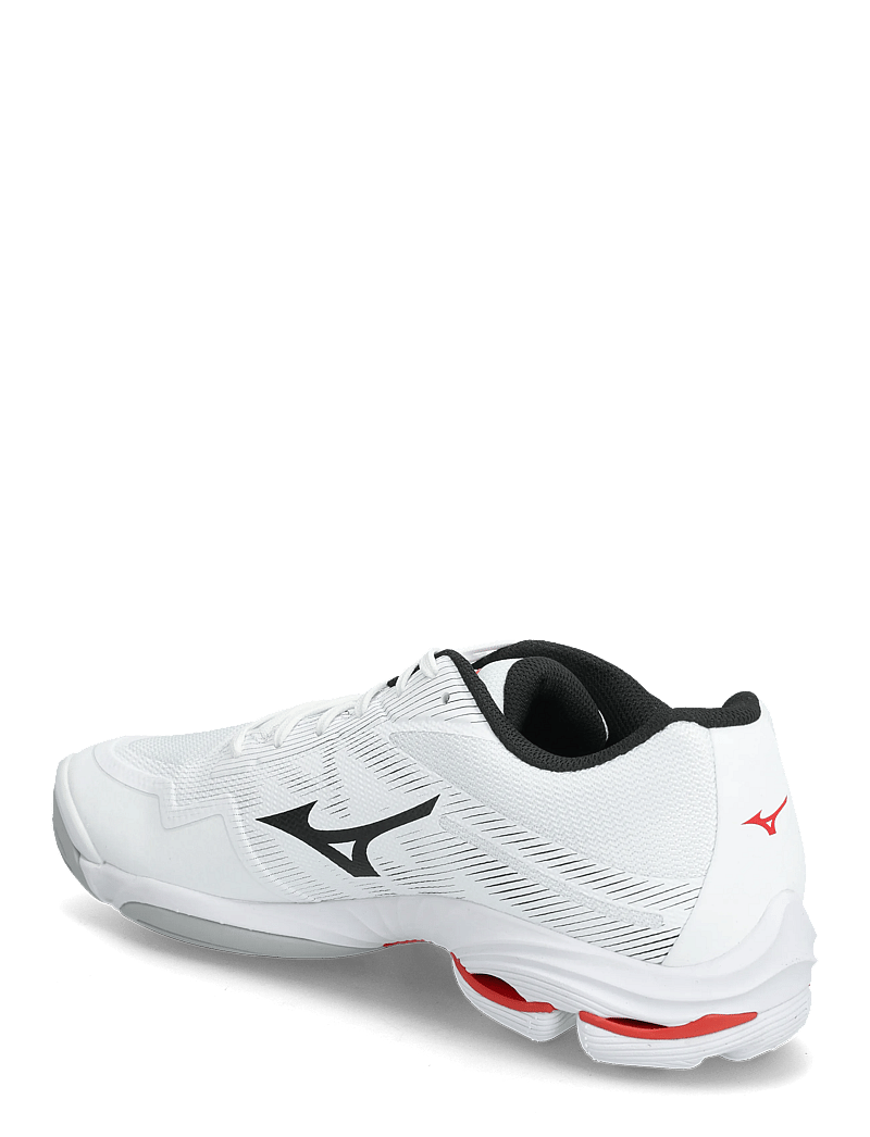 Mizuno - WAVE LIGHTNING PRO(U) - siseruumide spordijalatsid - white/black/fiery red - 2