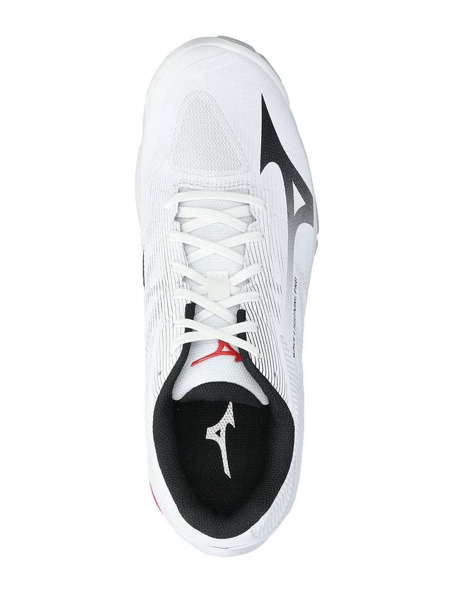Mizuno - WAVE LIGHTNING PRO(U) - indoor-sportschuhe - white/black/fiery red - 3