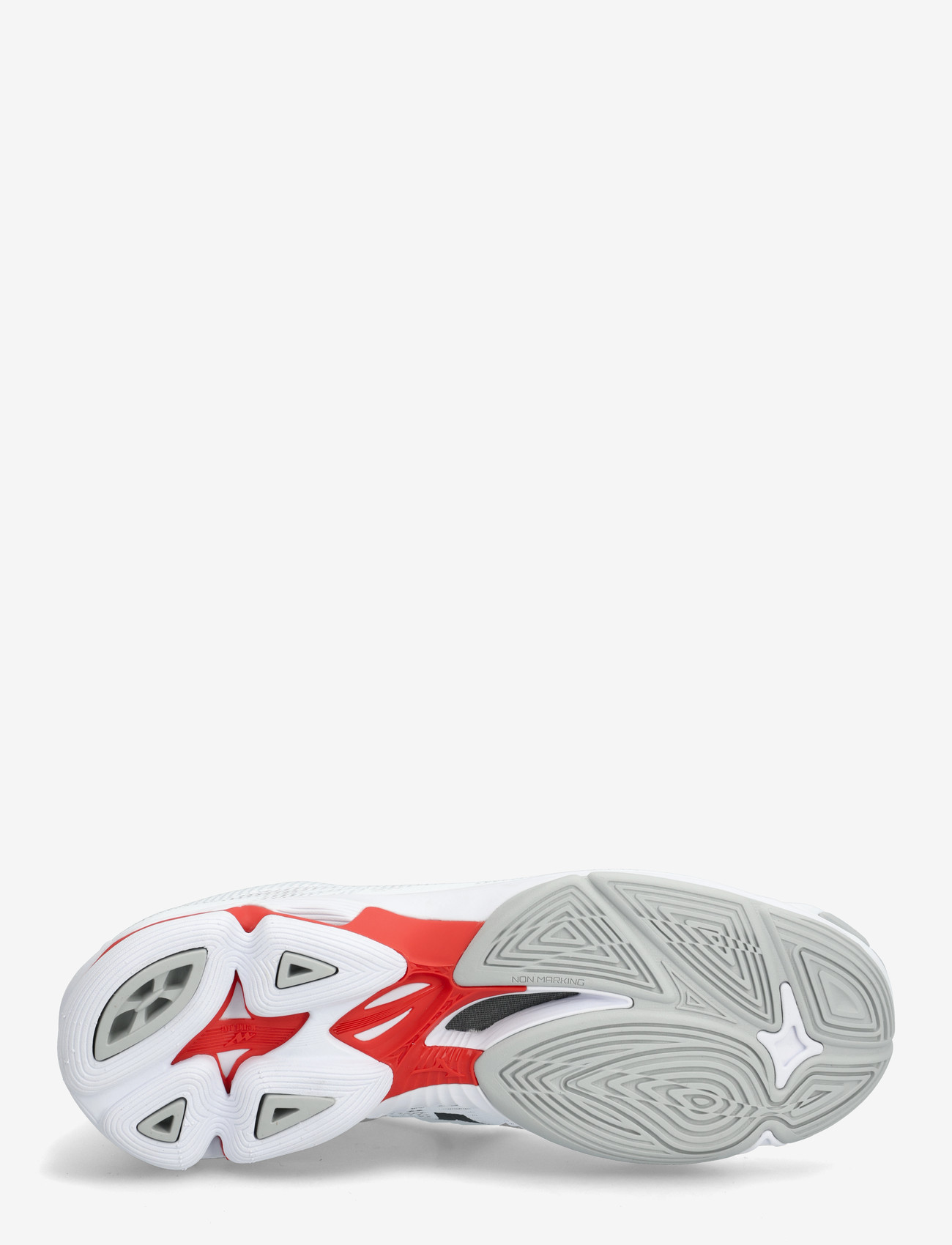 Mizuno - WAVE LIGHTNING PRO(U) - siseruumide spordijalatsid - white/black/fiery red - 4