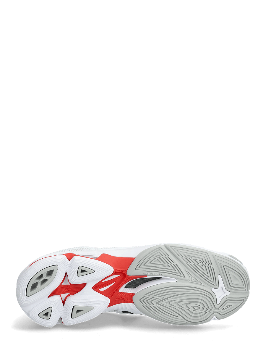 Mizuno - WAVE LIGHTNING PRO(U) - indoor-sportschuhe - white/black/fiery red - 4