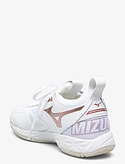 Mizuno - WAVE MOMENTUM 2 W - buty do sportów halowych - white/rose/snow white - 2