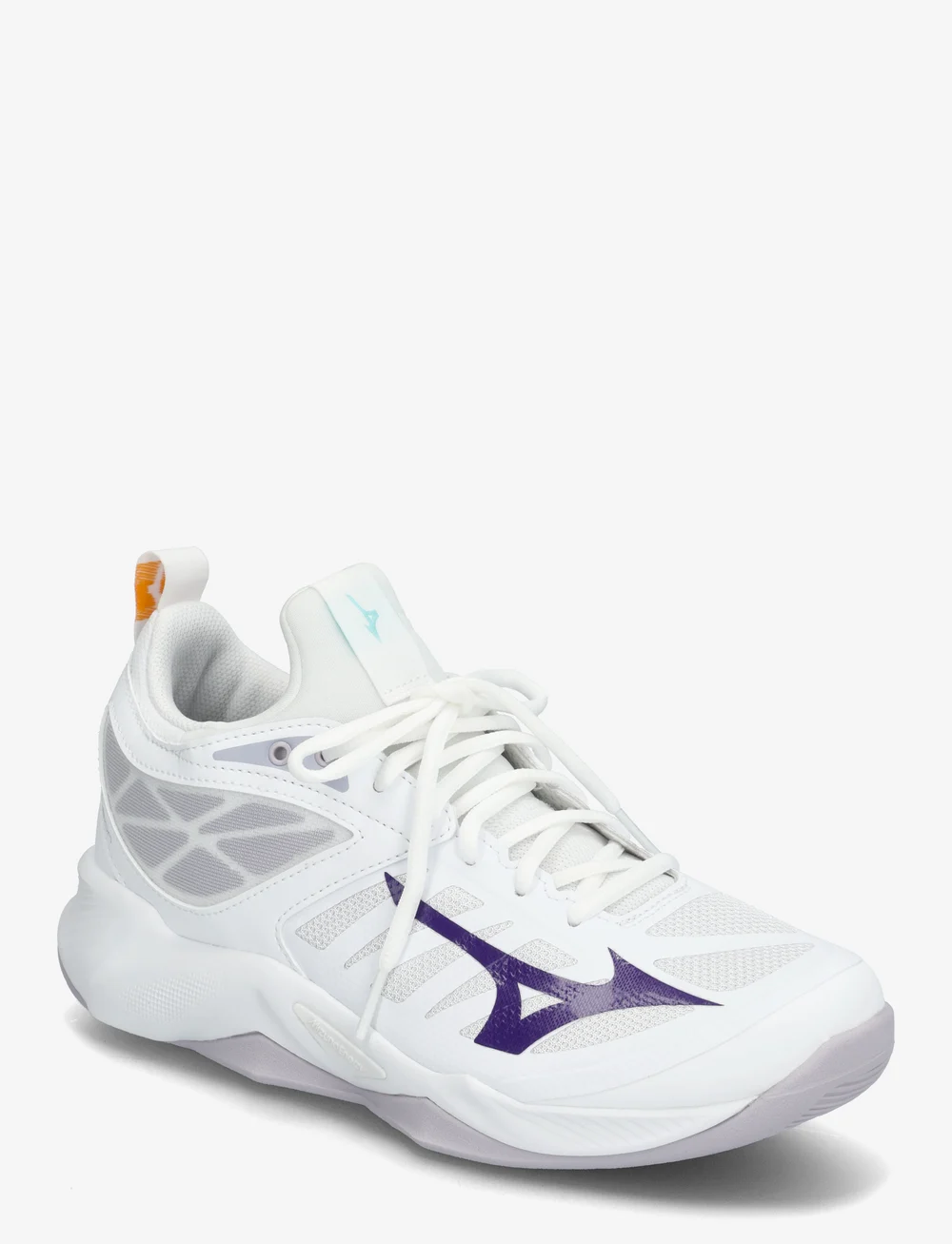 Mizuno - WAVE DIMENSION(W) - indoor-sportschuhe - white/violet indigo/camellia rose - 0
