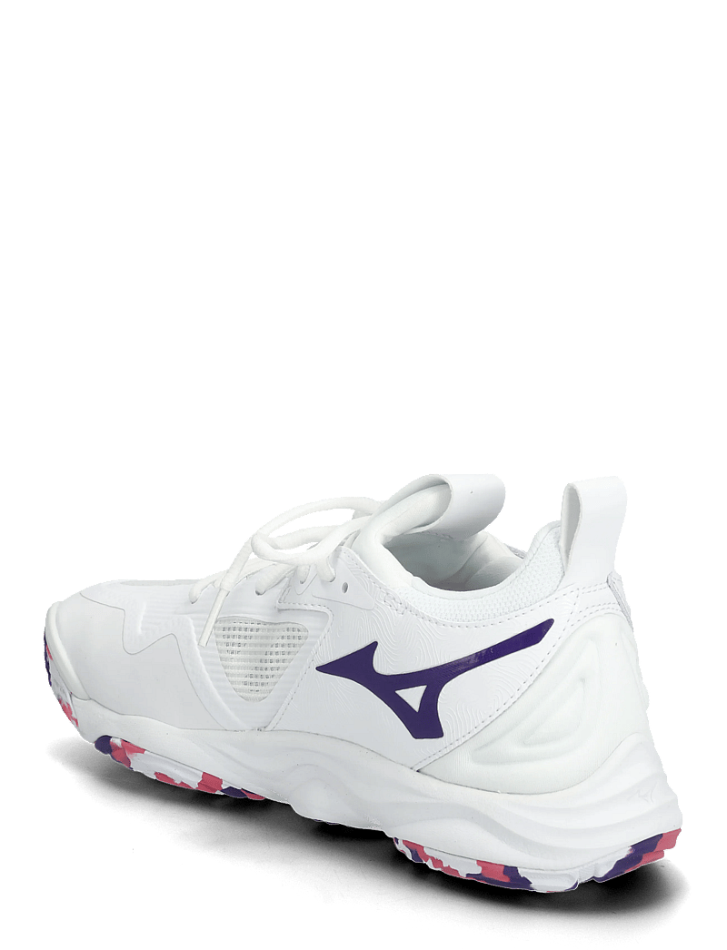 Mizuno - WAVE MOMENTUM 3(W) - indoor-sportschuhe - white/violet indigo/camellia rose - 2