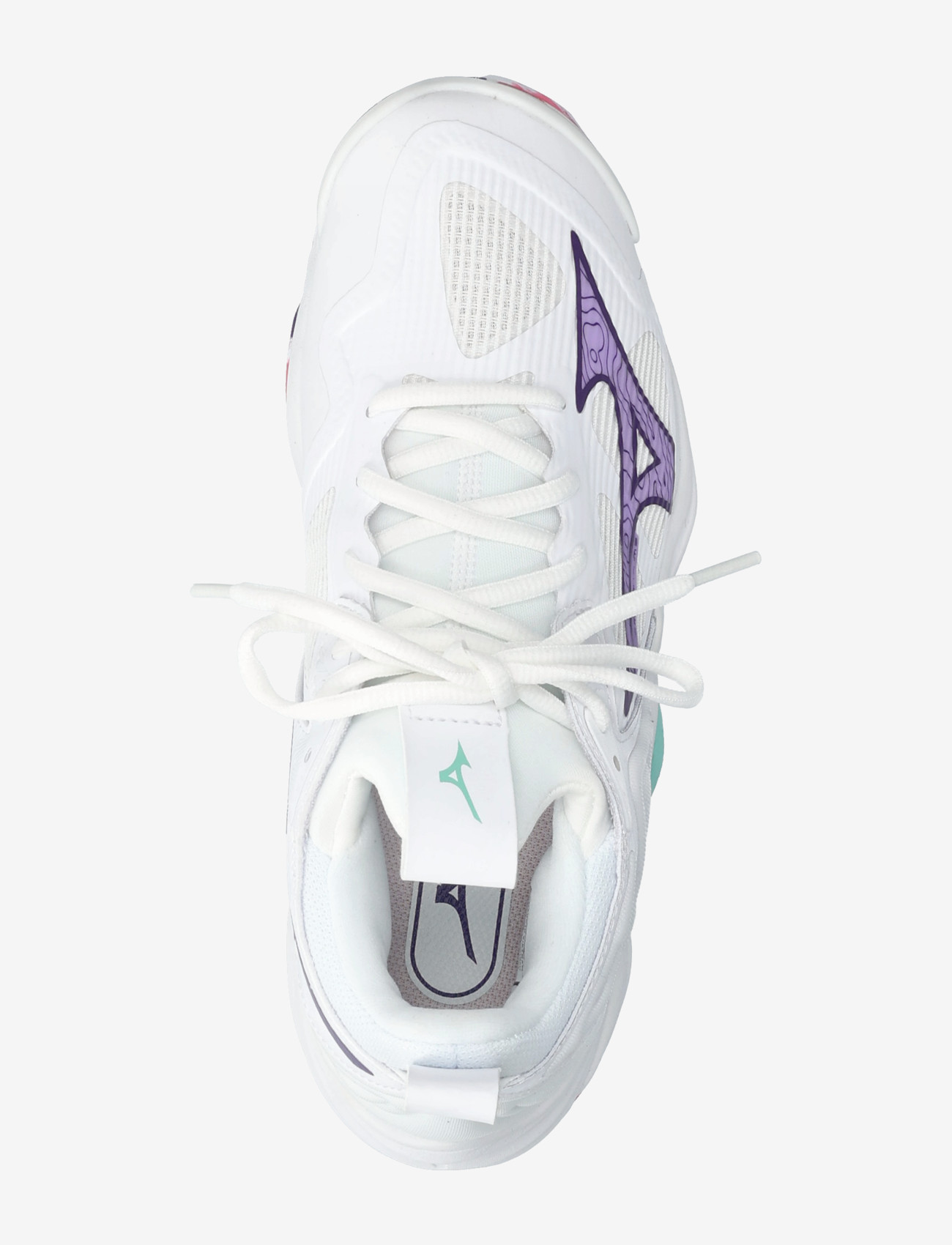 Mizuno - WAVE MOMENTUM 3(W) - inomhusskor - white/violet indigo/camellia rose - 3