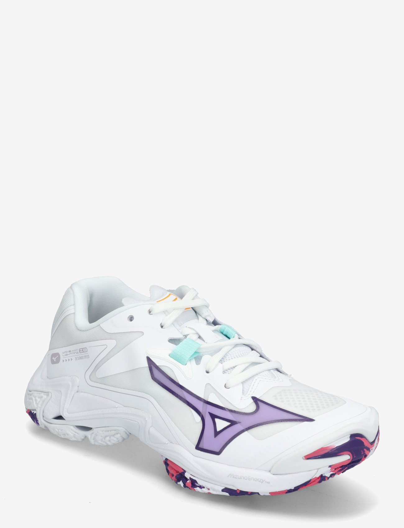 Mizuno - WAVE LIGHTNING Z8(W) - indendørs sportssko - white/violet indigo/camellia rose - 0