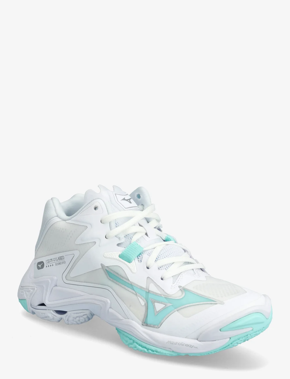 Mizuno - WAVE LIGHTNING Z8 MID(W) - inomhusskor - white/blue tint - 0