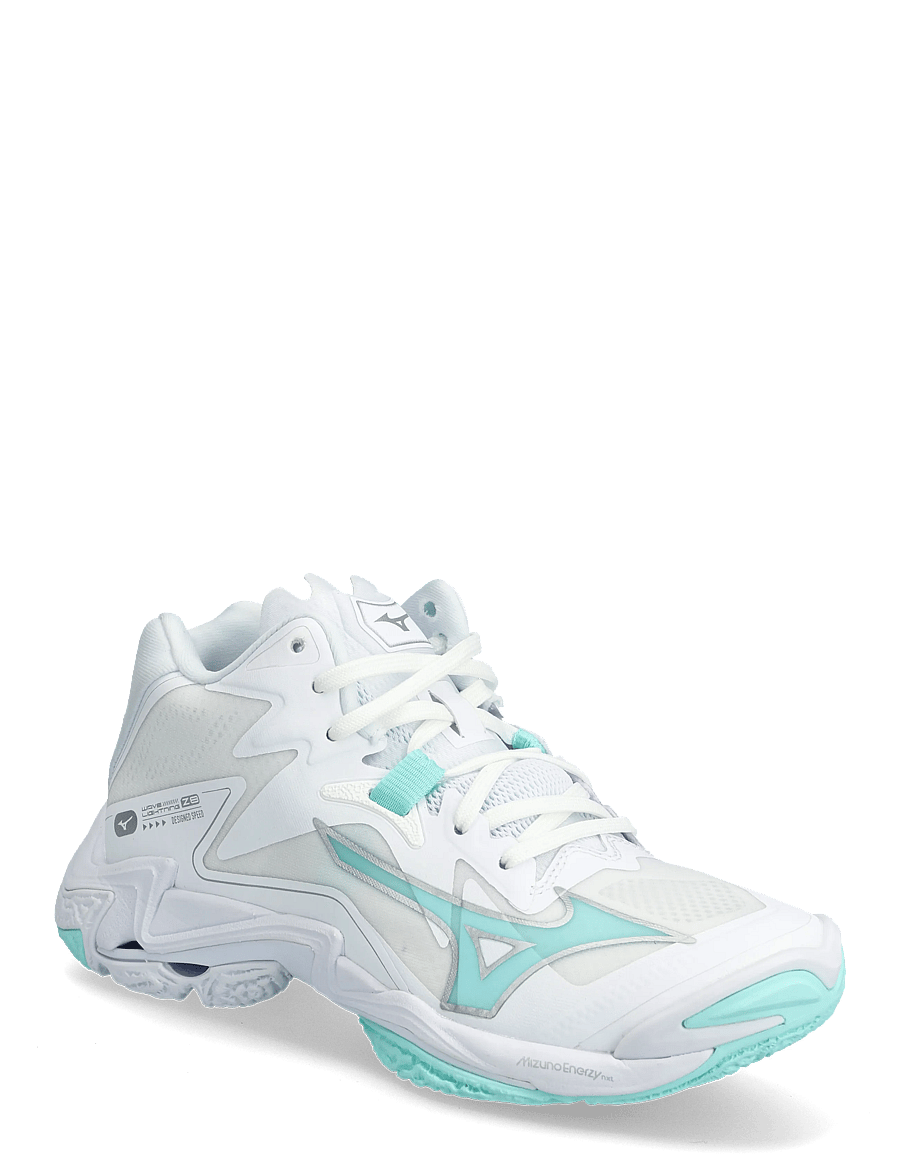 Mizuno - WAVE LIGHTNING Z8 MID(W) - buty do sportów halowych - white/blue tint - 0