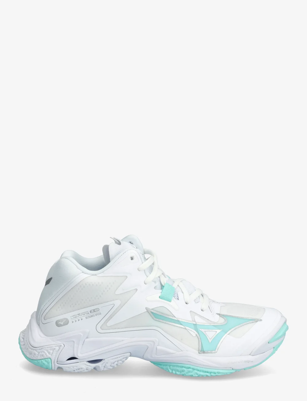 Mizuno - WAVE LIGHTNING Z8 MID(W) - inomhusskor - white/blue tint - 1