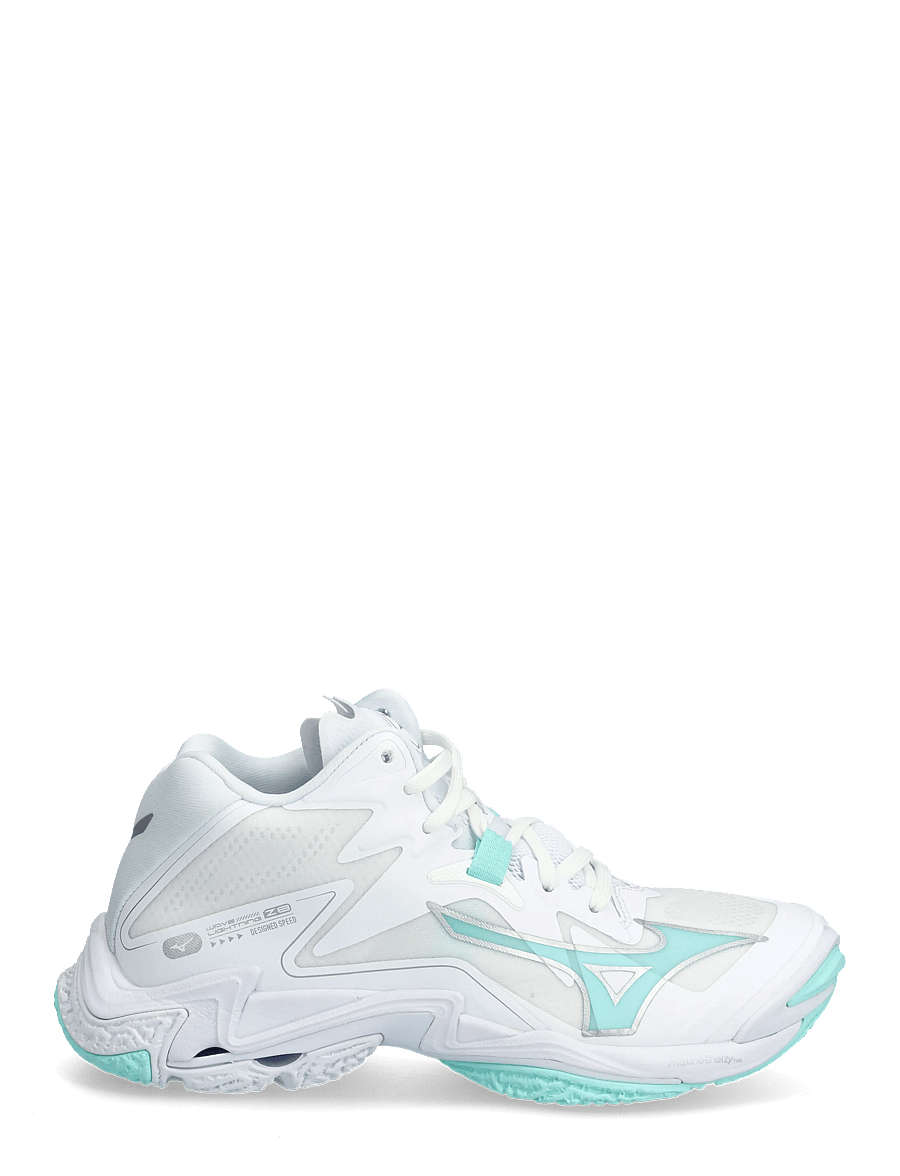 Mizuno - WAVE LIGHTNING Z8 MID(W) - buty do sportów halowych - white/blue tint - 1