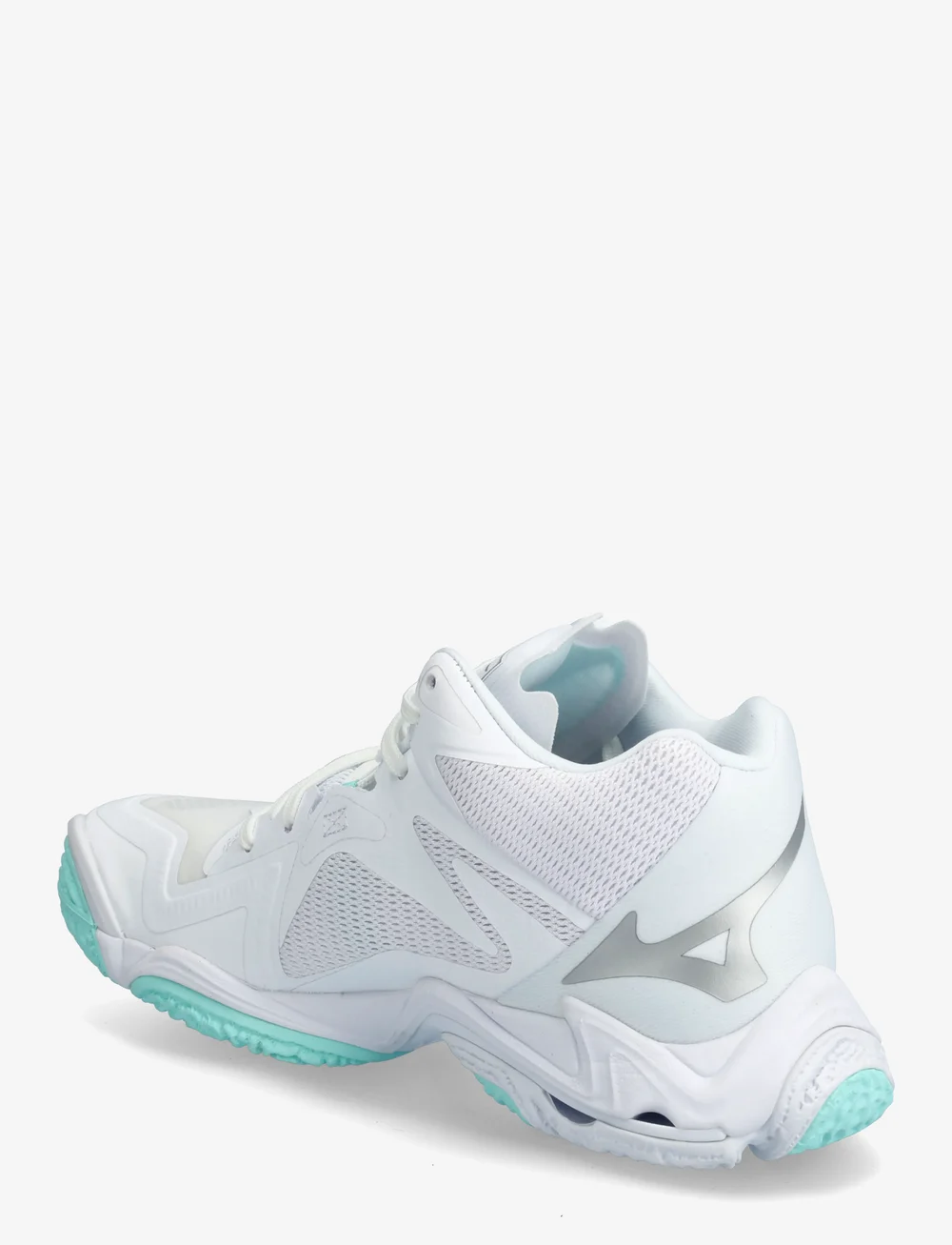 Mizuno - WAVE LIGHTNING Z8 MID(W) - inomhusskor - white/blue tint - 2