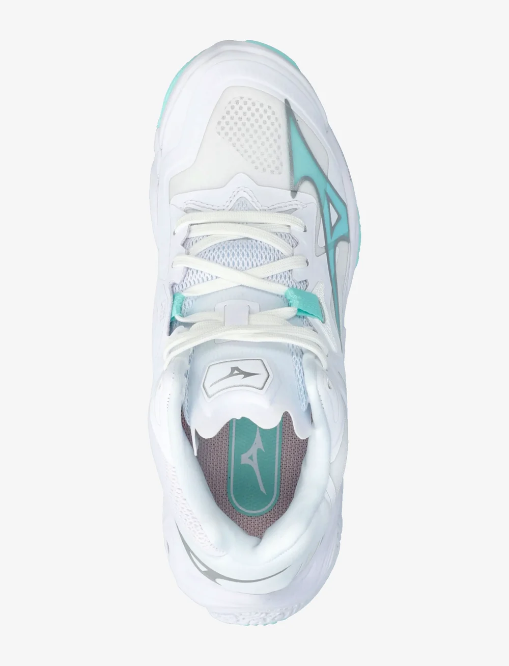 Mizuno - WAVE LIGHTNING Z8 MID(W) - inomhusskor - white/blue tint - 3