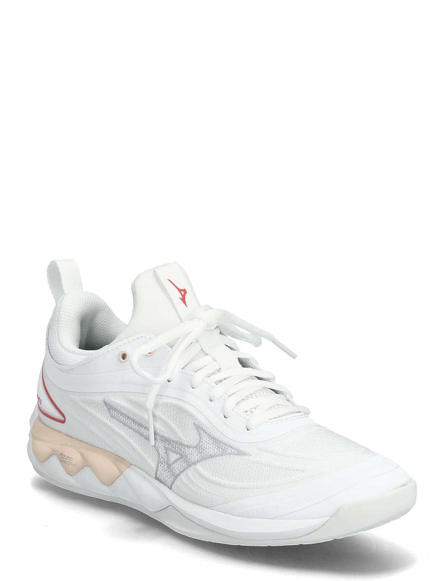Mizuno - WAVE LUMINOUS 3(W) - inomhusskor - white/aleutian/cloud pink - 0